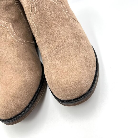 7.5AA 7.5N NARROW WIDTH Propet Light Brown Taupe Suede Leather Boots Shoes - Picture 5 of 15